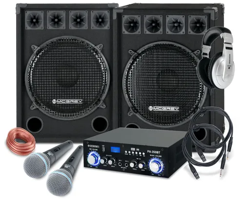 McGrey DJ Karaoke Komplettset Party-2500 1600W von McGrey