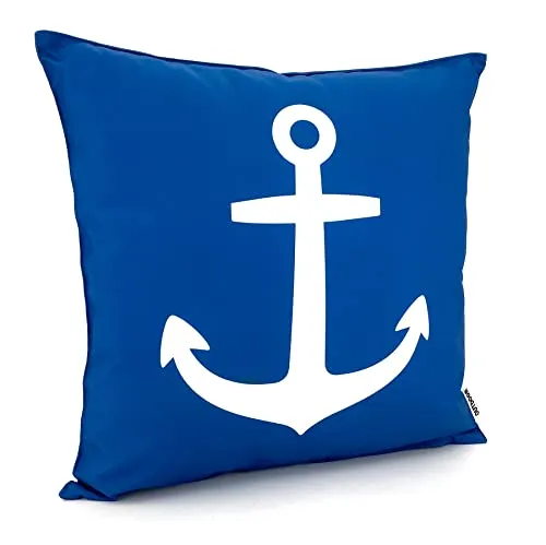 Zierkissen Blau von Heimtexland