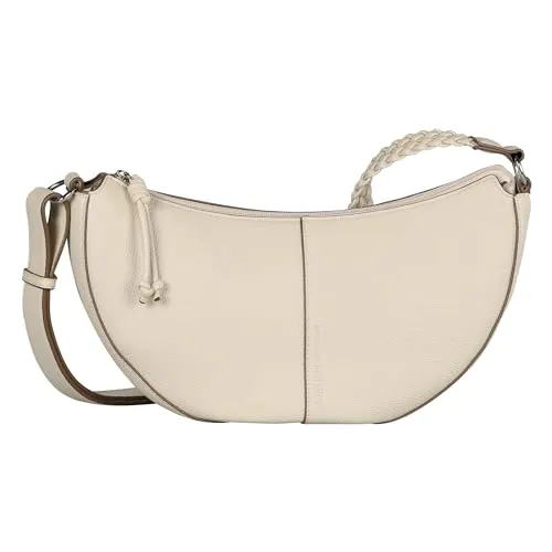 TOM TAILOR Denim Damen Neda 004524 Umhängetasche, Off White - Stilvolle Umhängetasche mit Reißverschluss und praktischen Fächern für Handy und Wertsachen. Ideal für den modernen Alltag – Maße: 36x12,5x19 cm.