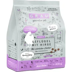 Grau - Geflügel mit Hirse 400g