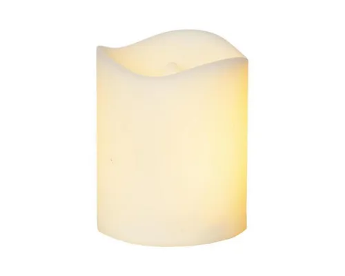 MARELIDA LED-Kerze LED Mini Kerze Grabkerze mit Feuereffekt mit Batterien H:7cm f. Außen