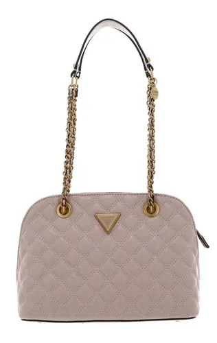 GUESS Giully Dome Satchel Light Beige - Damen-Schultertaschen mit elegantem Design, ideal für jede Gelegenheit und verleiht Ihrem Outfit das gewisse Etwas.