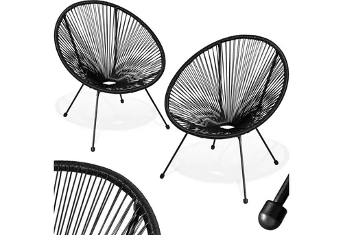 tectake® 2er Set Acapulco Gartenstuhl von tectake