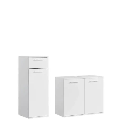 mokebo® Badmöbel Set 2-teilig 'Der Steuermann' - Komplettset für Badezimmer, modernes Design mit viel Stauraum und klimaneutraler Lieferung direkt zu dir nach Hause.