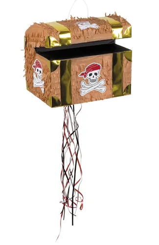Zugpinjata Schatztruhe Piñata Kindergeburtstag Pinata -Schatz Truhe zum Ziehen