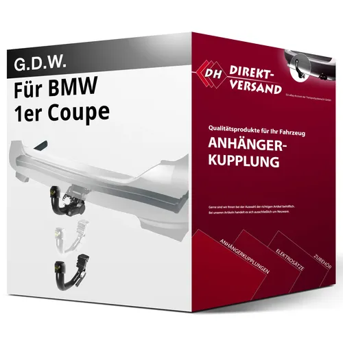 G.D.W. Abnehmbare Anhängekupplung für BMW 1er Fliessheck (10.2004-08.2011)