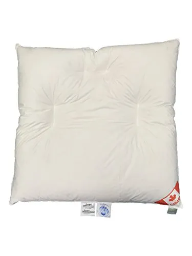 Canadian Goose Bauchschläferkissen 80x80 cm - Bauchschläferkissen mit 600g weißer Gänsedaune, entlastet Nacken und Rücken, ideal für entspannte Schlafpositionen, auch für Allergiker geeignet.