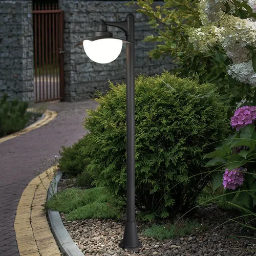 Sockelleuchte Außen Aluminium Standleuchte für Terrassen - Moderne Sockelleuchte für den Außenbereich, wetterfest und mit IP44 Schutzart. Ideal für Terrassen und Gärten, sorgt für stilvolle Beleuchtung. Maße: 110 cm hoch, 20 cm breit, für E27 Glühbirnen.