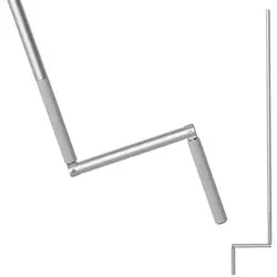 BAUHELD Rollladen Kurbelstange 140cm Grau - Hochwertige 140cm Rollladen Kurbelstange aus Aluminium, ideal für einfache Bedienung von manuellem Rollladen. Eloxierte Oberfläche schützt vor Korrosion und Witterungseinflüssen.