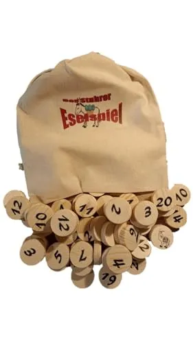 Produktbild Prescher Das Stuhrer Eselspiel XS ~ In der Oster Edition 61 Spielsteine 61 Spielsteine für 2-4 Spieler mit 3 Stapeln, Familienspiel,Reisespiel, Ostergeschenk