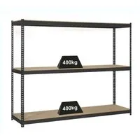 PROREGAL Schwerlastregal Wood Beast Three 200 x 240 x 45 cm - Robustes Schwerlastregal mit 3 Ebenen und einer Fachlast von bis zu 600 kg, ideal für Werkstatt und Lager. Einfache Montage und verstellbare Böden für maximale Flexibilität.