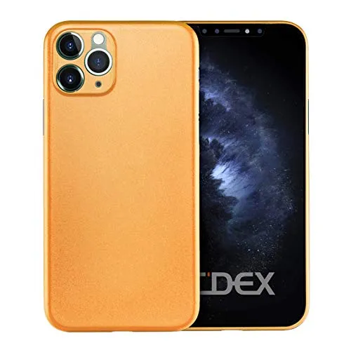 doupi UltraSlim Hülle kompatibel für iPhone 11 Pro (5,8 Zoll), Ultra Dünn Fein Matt Handyhülle Cover Bumper Schutz Schale Hard Case Taschenschutz Design Schutzhülle, orange