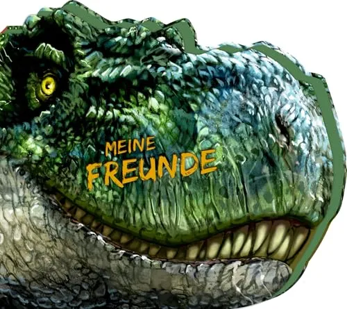 Freundebuch – Meine Freunde: in Dinoform - T-Rex World: für Kinder ab 3 Jahren, für Kindergarten, Kita und Grundschule