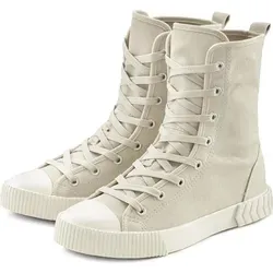 LASCANA Stiefelette beige Größe 38 - Wanderschuhe: Trendy und vegane Boots von Lascana mit hoher Schnürung, ideal für vielseitige Kombinationen und bequemes Tragegefühl.