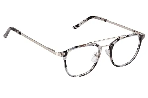 Edison & King Lesebrille Zen - Retrobrille mit Doppelsteg - Premiumgläser entspiegelt und gehärtet (Grey-Havanna, +2,25 dpt)