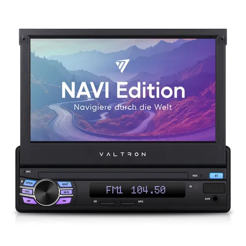 Valtron FX-750HDS3 1DIN Autoradio mit 7-Zoll Touchscreen - Autoradio mit 7-Zoll Touchscreen, WLAN und USB-Anschluss für universelle Fahrzeuge – ideal für modernes Entertainment unterwegs.