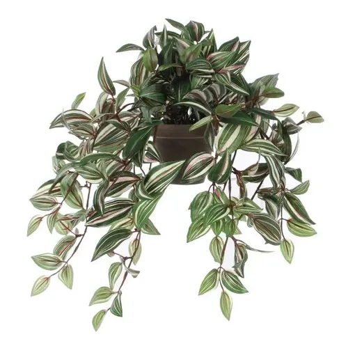 Mica Kunstpflanze Tradescantia hängend grün im Topf 45 x 25 x 25 cm