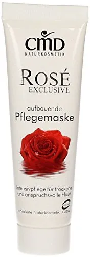 CMD Rosé Exclusive Pflegemaske - Bio, Vegan & Naturkosmetik - Gesichtsmasken & Gesichtskuren, verwöhnende 50 ml Maske für intensive Hautpflege mit natürlichen Inhaltsstoffen.