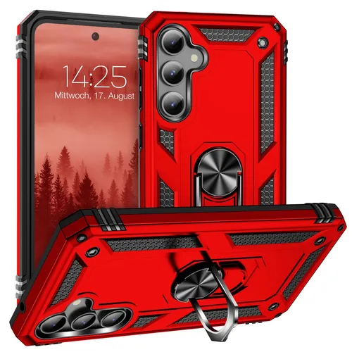 Handy Hülle für Samsung Galaxy S23 FE Handyhülle Schutz Cover Case Rot