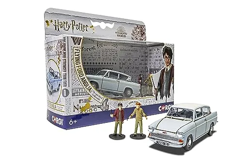 Harry Potter Verzauberter Ford Anglia, mit Harry- und Ron-Figur, Verschieden