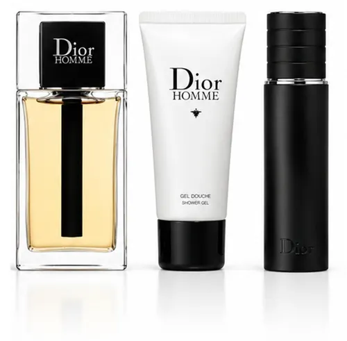 Dior Homme Set - Eau de Toilette für Männer - Elegantes Set mit 100 ml Eau de Toilette, 10 ml Miniatur und 50 ml Duschgel. Ideal für Männer, die Wert auf Stil und Pflege legen. Perfekt für unterwegs und den täglichen Gebrauch.