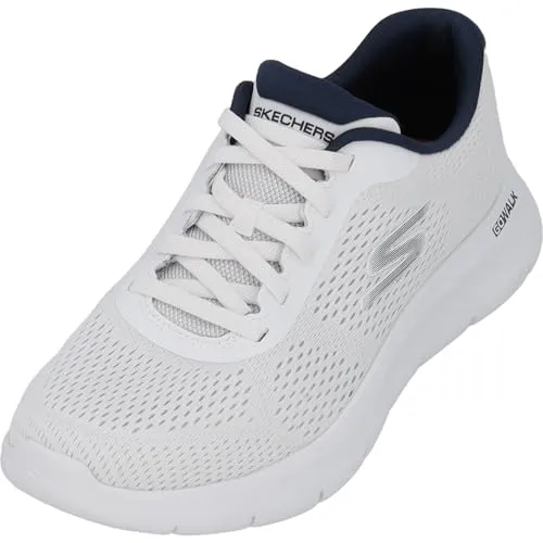 Skechers Herren GO Walk Flex Remark Sneaker, Weiß, 48 EU - Herren-Sneaker mit leichter Ultra Go Dämpfung und flexibler Laufsohle für optimalen Komfort und Beweglichkeit, ideal für aktive Männer.
