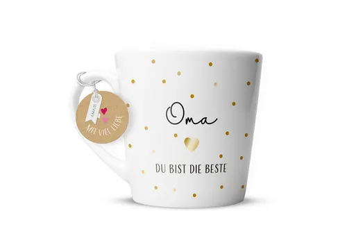 Amari Tasse AMARI ® Oma Tasse - Perfektes Geschenk für die Oma - Dankeschön, Tasse Oma 09