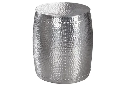 FineBuy Beistelltisch aus Aluminium in silber von FineBuy