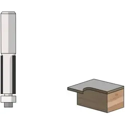 FAMAG Bündigfräser HM 12,7 x 25,4 x 70mm, Schaft 8mm - 3101.825