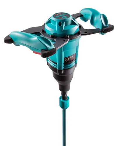 Collomix Rührwerk Xo 1 R HF - Leistungsstarkes Handrührwerk - Rührwerke für leichte Mischarbeiten, ergonomisch gestaltet mit Gummipuffern und patentierter HEXAFIX Schnellkupplung, Made in Germany.