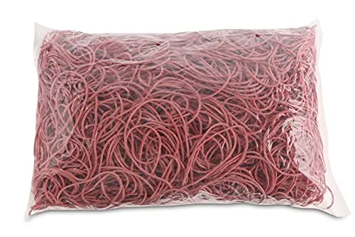 OFFICE PRODUCTS Gummibander Durchmesser: 100mm Farbe: Rot/Gewicht: 1000g