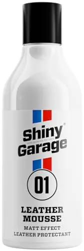 Shiny Garage Leather Mousse 250 ml | Lederpflege mit natürlichen Inhaltsstoffen Pflegt und schützt Antistatisch Hydrophob Bienenwachs Hautverträglich Einfach aufzutragen