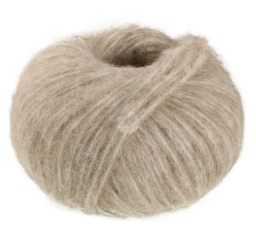 LANA GROSSA ALPACA AIR II Häkelwolle, 140 m (50 Gramm), Leichtes Alpaka-Schlauchgarn mit Baumwollanteil