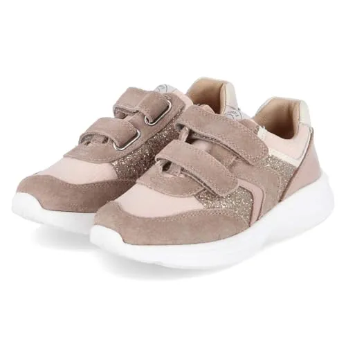 bisgaard Sneakers in Hellbraun/Rosa, Größe 26 - Sneaker für Kinder mit Klettverschluss, gepolstertem Schaftrand und verstärkten Kappen für optimalen Komfort und Halt.