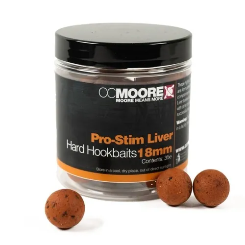 CCMoore Hard Hookbaits Pro-Stim Liver - 18mm 35St.