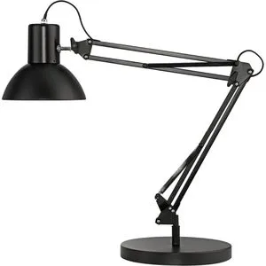 Unilux Schreibtischlampe Success 66, E27-Fassung, mit Standfuß und Tischklemme, schwarz