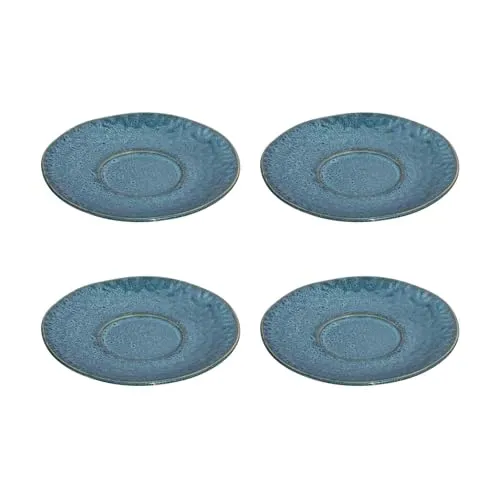 LEONARDO Untertasse Matera, 4er Set in Blau von LEONARDO
