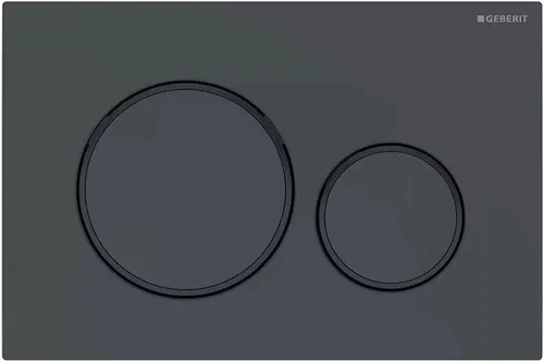 Geberit Sigma 20 Betätigungsplatte schwarz Hochglanz - Moderne Betätigungsplatte für WC und Urinal mit Doppelspülung, ideal für Ihr Badezimmer. Hochwertiges Design in Schwarz für einen eleganten Look.