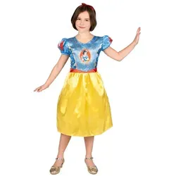 Disguise Kostüm Schneewittchen Basic Kostüm für Mädchen Blau-Gelb blau 104/116 (4-6 Jahre)
