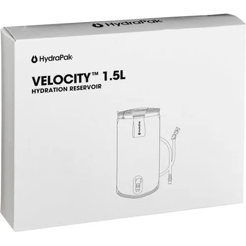 HydraPak Velocity Trinksystem 1,5 l blau - Trinksystem für Wandern und Trailrunning, schlankes Design in Blau; ideal für aktive Outdoor-Abenteuer.