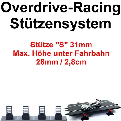 Stützen Set S für Carrera 124 132 EVO Fahrbahnerhöhung Brücken Überfahrt Kreisel