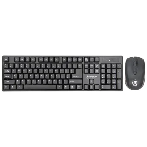 Manhattan Funk-Tastatur und Maus-Set 178990, Schwarz