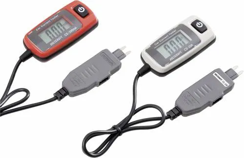 VOLTCRAFT CF-02S + CF-03S Flachsicherungstester - Elektrische Messgeräte, ideal für präzise Strommessungen im Kfz mit LCD-Display und einer max. Last von 20 A.