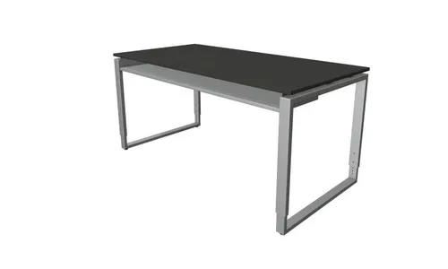 Architekt Schreibtisch 160x80 cm, Anthrazit von Theo Kerkmann Büromöbelfabrik GmbH & Co. KG