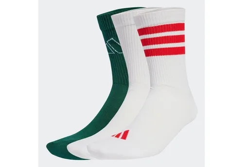 adidas Performance Funktionssocken LOGO PACK 3PP (3-Paar) für Sport, mit Rippbündchen, aus weichem, stretchigem Baumwollmix