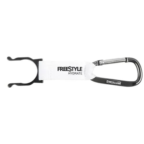Spro Freestyle Bottle Clip - Karabinerclip für Trinkflasche, Farbe:White
