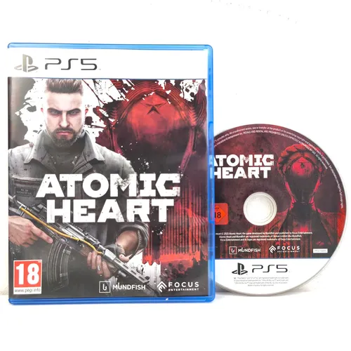 Atomic Heart - PS5 [EU Version] - Eintauchen in eine utopische Welt voller mutierter Kreaturen und Maschinen. Erlebe spektakuläre Kämpfe und verbessere dein Arsenal mit Waffen-SKIN DLCs. Ideal für actionreiche Gaming-Abenteuer!