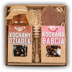 Geschenkset Zum Großelterntag, Tee, Schokolade, Honigbox
