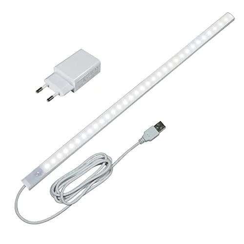 STBTECH LED Bewegungsmelder Schrankleuchten Küche, 43cm Heller Lichtleiste, küchen led unterbauleuchte,Unterschrank Beleuchtung für Schrank,Regale,Werkbank,Kleiderschrank,Kaltweiss 6000K