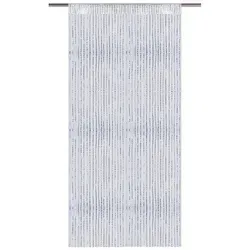 Bestlivings Fadenvorhang Metallic-Streifen weiß - perlweiß ca. 90 x 250cm